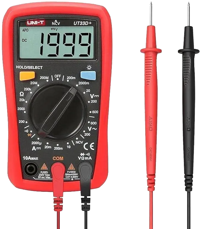 افوميتر يونيتي ، 500 فولت ، شاشة LCD ، احمر ، UT33D