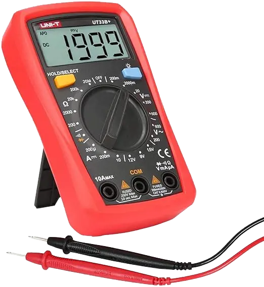 افوميتر يونيتي ، 500 فولت ، شاشة LCD ، احمر ، UT33B