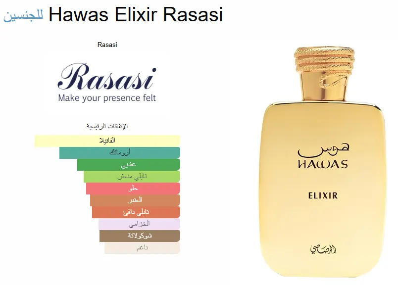 عطر هوس اليكسير من رصاصي للرجال او دي برفان ، 100 مل