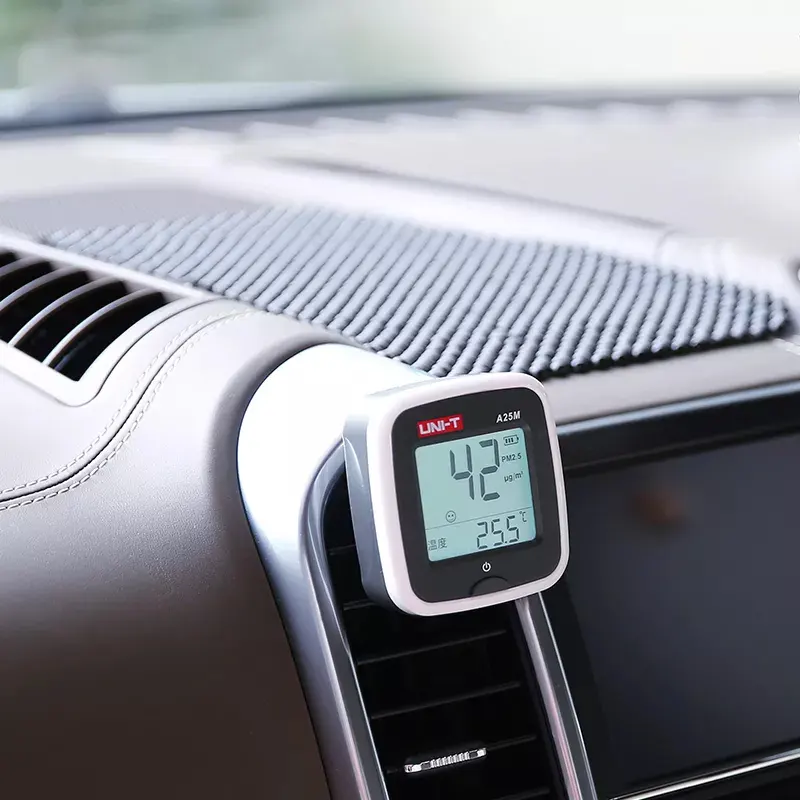 جهاز مراقبة جودة الهواء يونيتي ، قابل للشحن ، بطارية 520 مللي ،  شاشة ديجيتال ، A25M