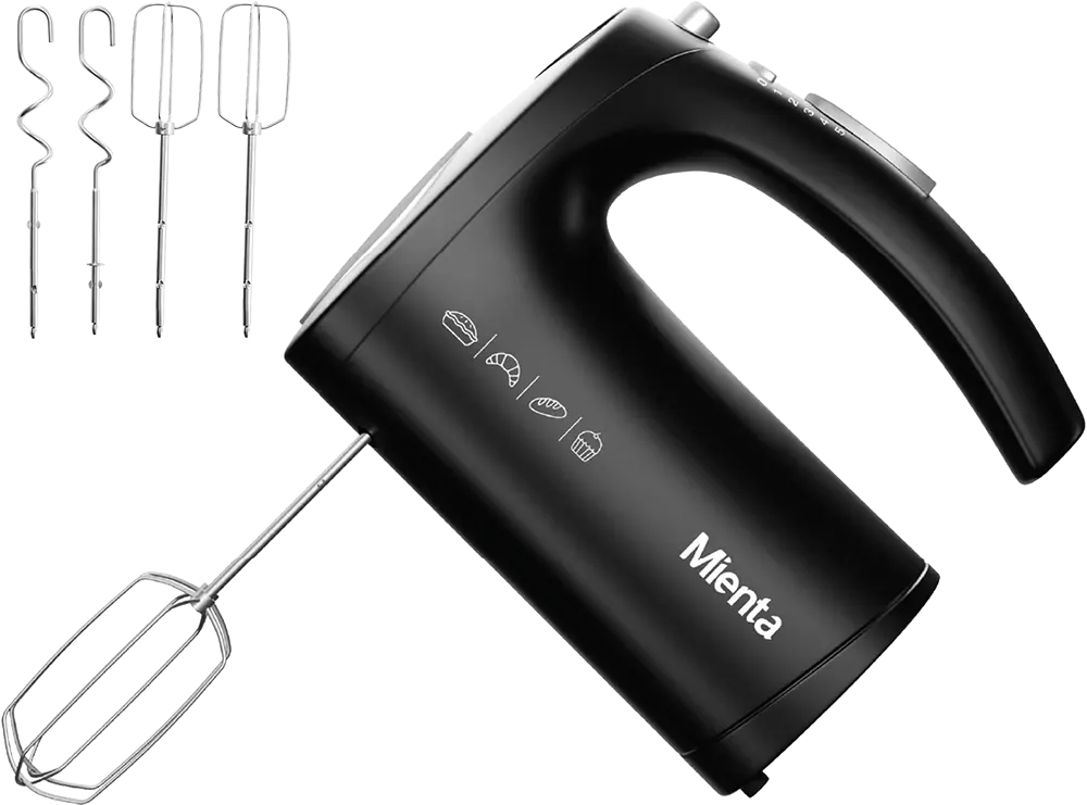 مضرب بيض ميانتا 500 وات، 5 سرعات، أسود، HM13729A