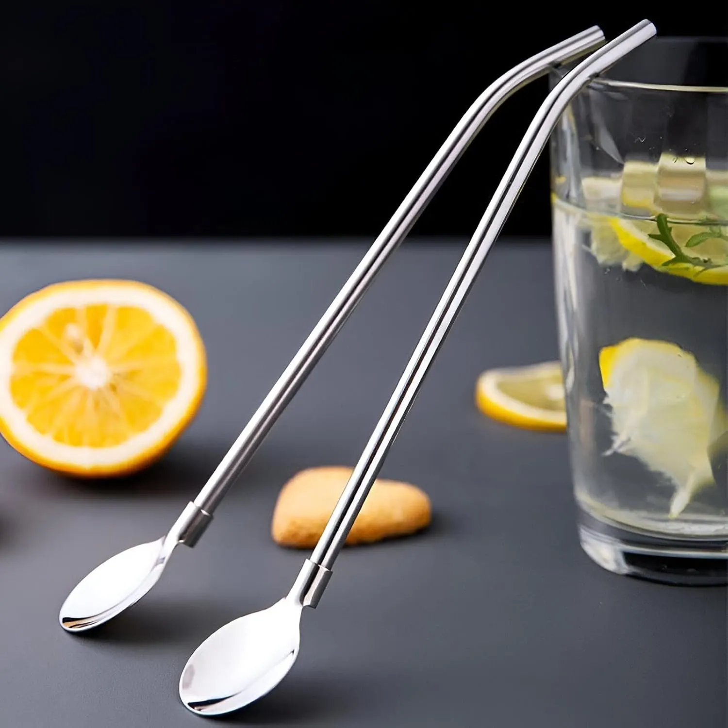 طقم معالق شاليمو ، 7 قطع بفرشاة ، سيلفر ، 102-3