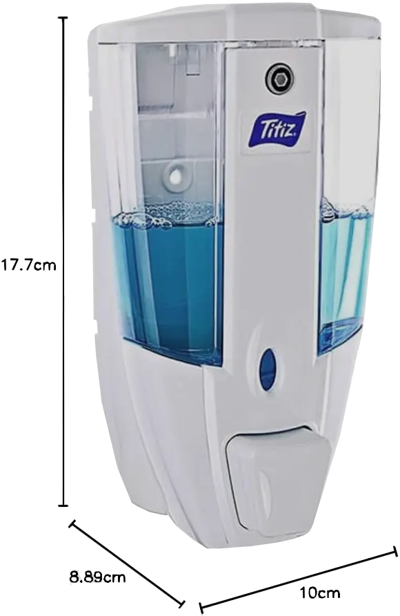 ديسبينسر صابون سائل  للحمام من تيتيز ، ابيض ، 450 مل