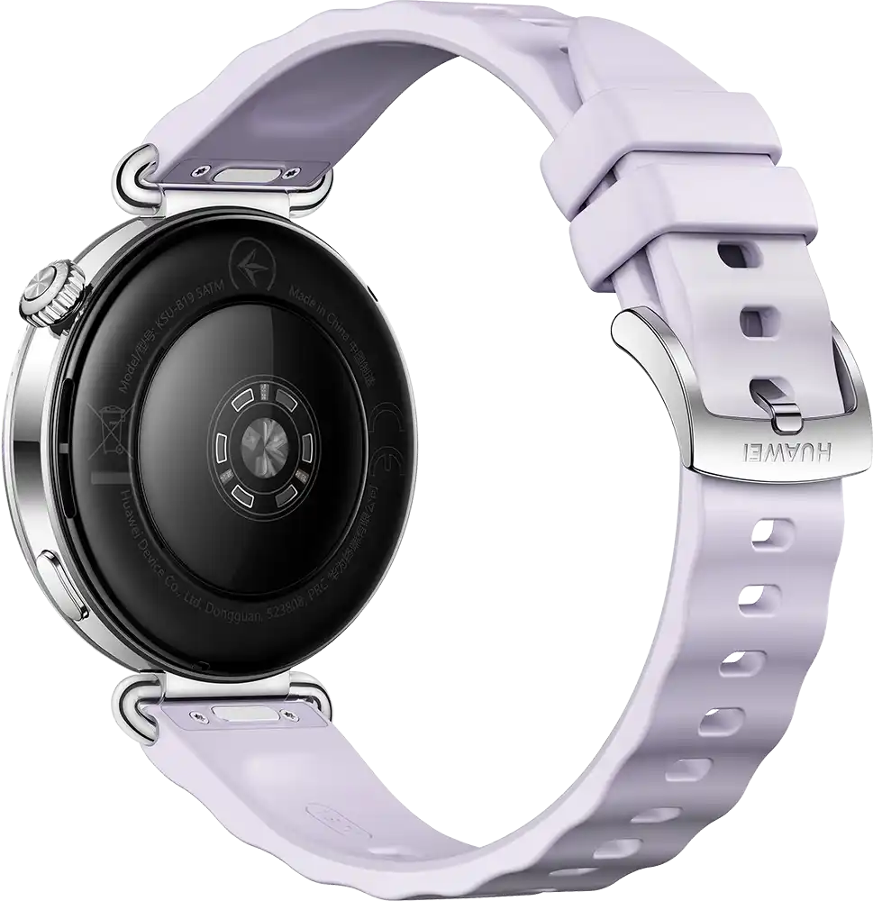 ساعة سمارت هواوي GT6 حجم (41 مم)، شاشة AMOLED مقاس 1.32 بوصة، حزام فلورولاستومر، مقاومة للماء ، بنفسجي