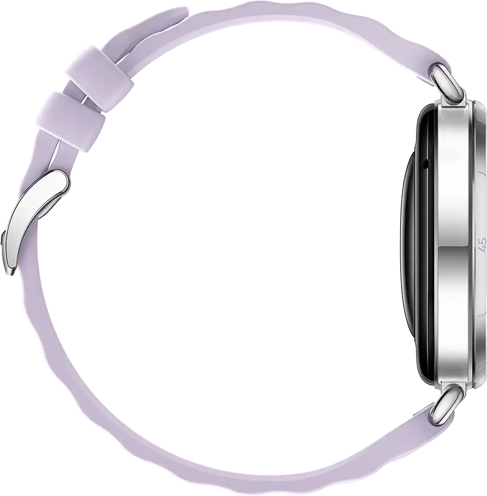 ساعة سمارت هواوي GT6 حجم (41 مم)، شاشة AMOLED مقاس 1.32 بوصة، حزام فلورولاستومر، مقاومة للماء ، بنفسجي