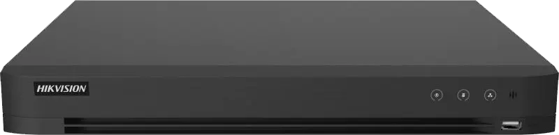 مسجيل فيديو شبكي هيكفيجن ، 16 قناة ، بدقة 8 ميجابكسل ، اسود ، IDS-7216HUHI-M2-X