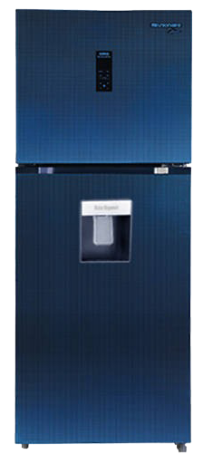 ثلاجة يونيون اير اورو نوفروست ، 545 لتر ، 2 باب ، شاشة ديجيتال تاتش ، بلوتوث ، ديسبينسر ، باب زجاج  ، أزرق ، URN-650LBG110A-DTHRBWSM