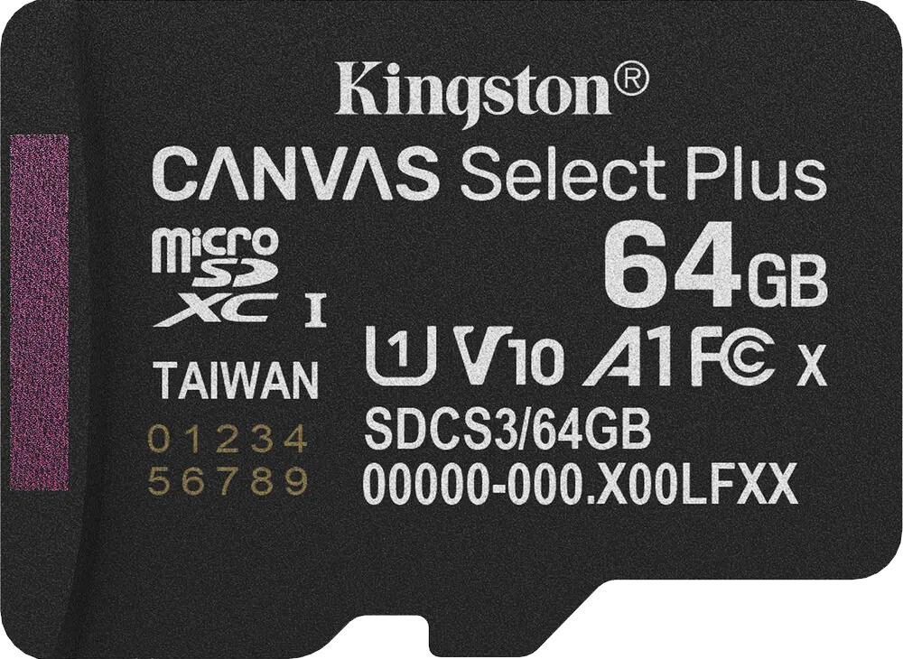 كارت ميموري كينجستون Canvas Select Plus، مايكرو اس دي، 64 جيجابايت، SDCS3