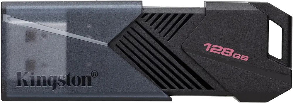 فلاشة كينجستون داتا ترافيلر اكسوديا اونيكس ، 128 جيجابايت ، يو اس بي 3.2 ، أسود ، DTXON-128GB