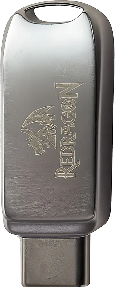 فلاش ميموري ريدراجون 128 جيجابايت، يو اس بي 3.2، تصميم معدني، فضي، RU012TYC3.2