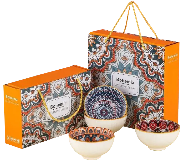 طقم بولات بورسلين ، مكونة من 5 قطع ، ألوان متعددة ، موديل 3351