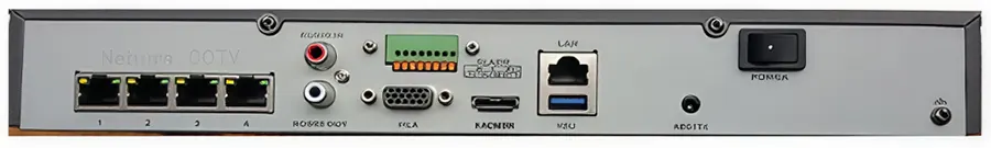 مسجيل فيديو شبكي هيكفيجن 4 قنوات ، بدقة 4K Ultra HD ، اسود ، DS-7604NI-Q1-4P