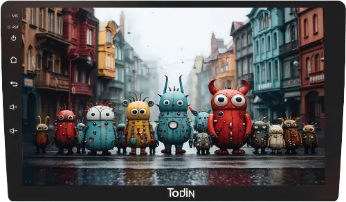 كاسيت شاشة للسيارة من تودين، 9 بوصة، اندرويد 10، رام 2، ذاكرة 64 جيجا، T9