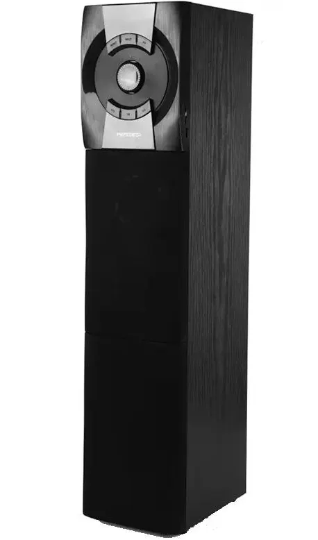 سماعة صب ووفر لاسلكي ميدياتك، 60 وات، تصميم عمودي، منفذ usb، بلوتوث، أسود، MT-515