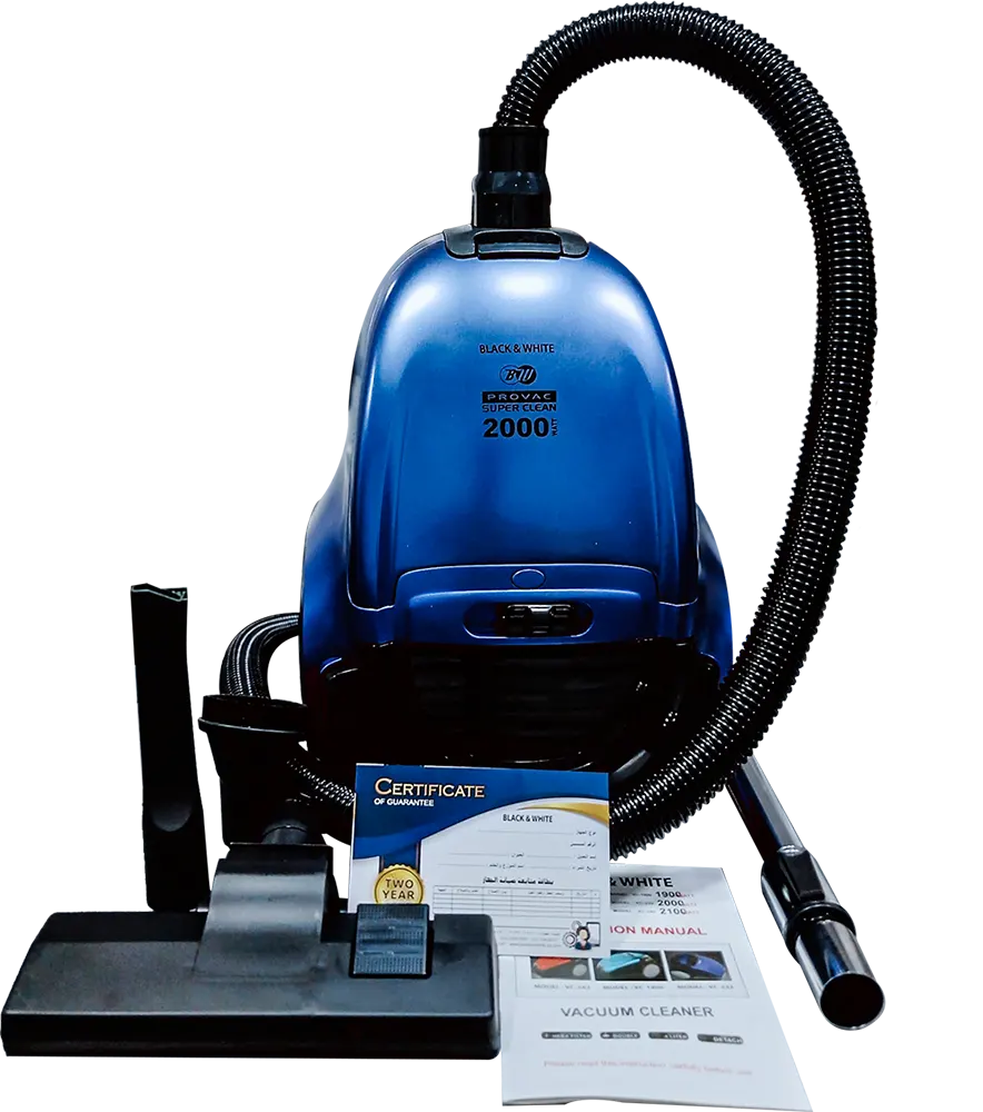 مكنسه بلاك اند وايت ، 2000 وات ، بكيس غبار ، 4 لتر ، VC-232