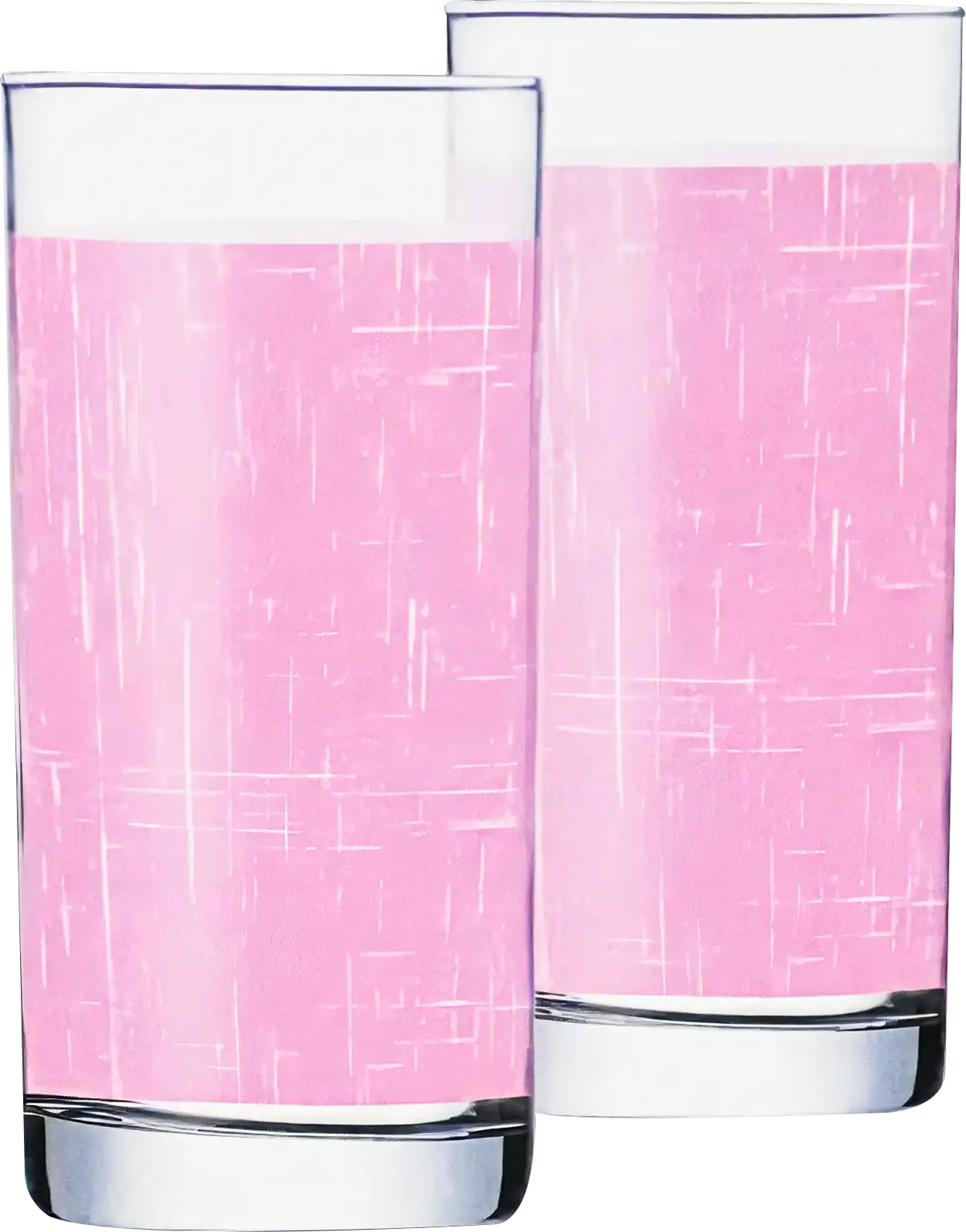 طقم شربات بوبي بينك لومينارك ، مكون من 7 قطع ، دورق + 6 شوب ، بينك