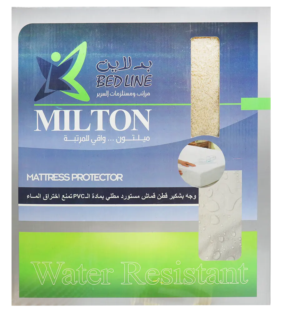 كفر مرتبة بد لاين قطن ، مقاس 120x200 سم ، مقاوم للماء والسوائل ، متعدد الألوان