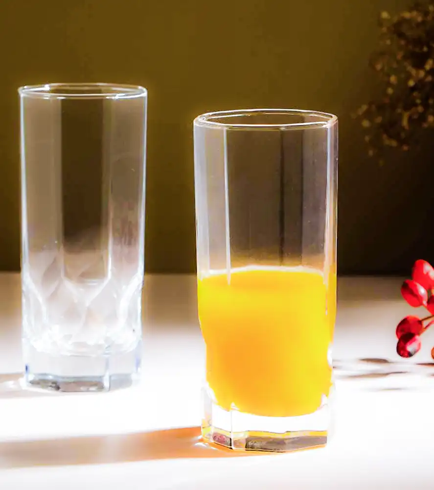 طقم شربات اوكتيم دايموند لومينارك ، مكون من 7 قطع ، دورق + 6 شوب ، شفاف