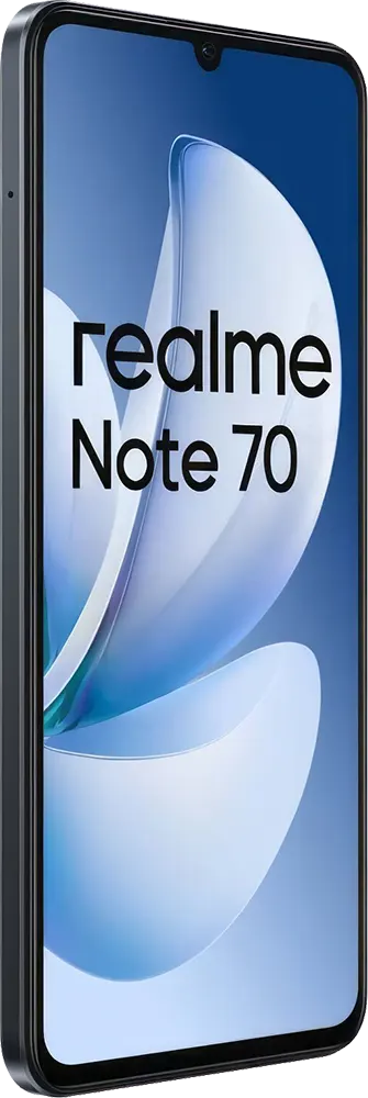 Realme Note 70 Dual SIM, 128GB Memory, 4GB RAM, 4G LTE, Obsidian Black