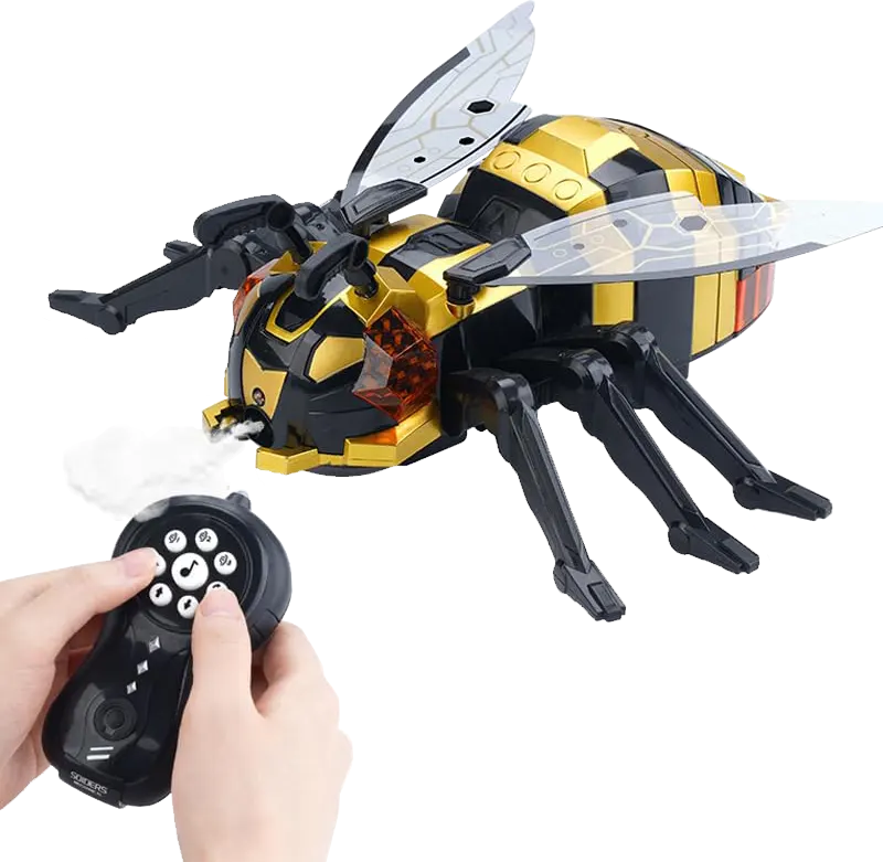 2.4GHz Remote Control Spray Bee Toy, LED Light Effects, Attractive Music, XB1219