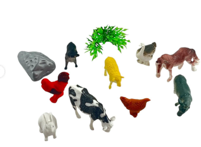 مجموعة مجسمات حيوانات المزرعة ، 11