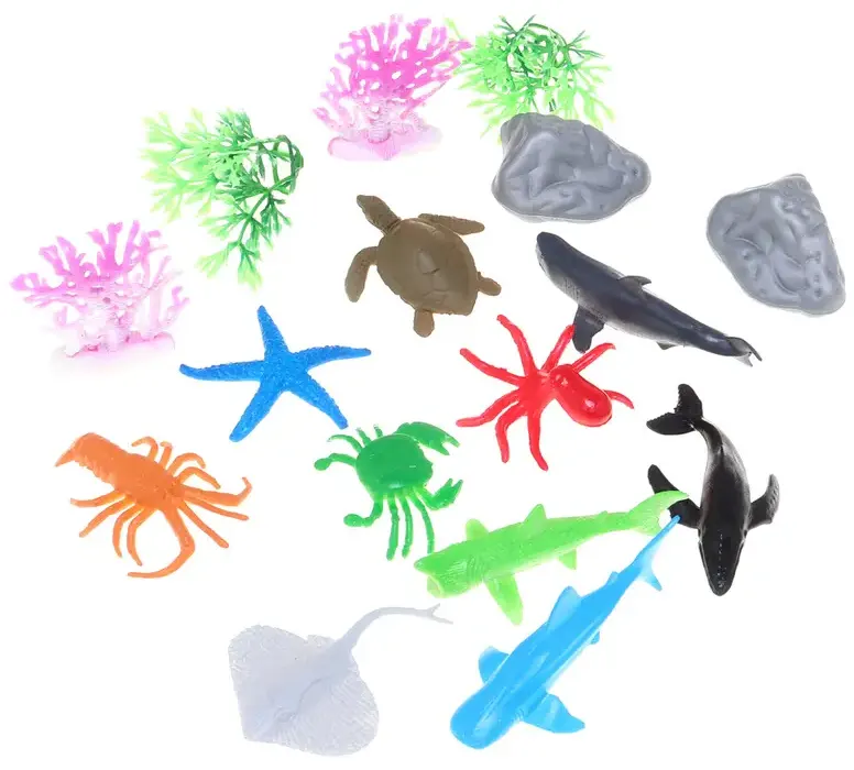 مجموعة مجسمات حيوانات بحرية ، 12