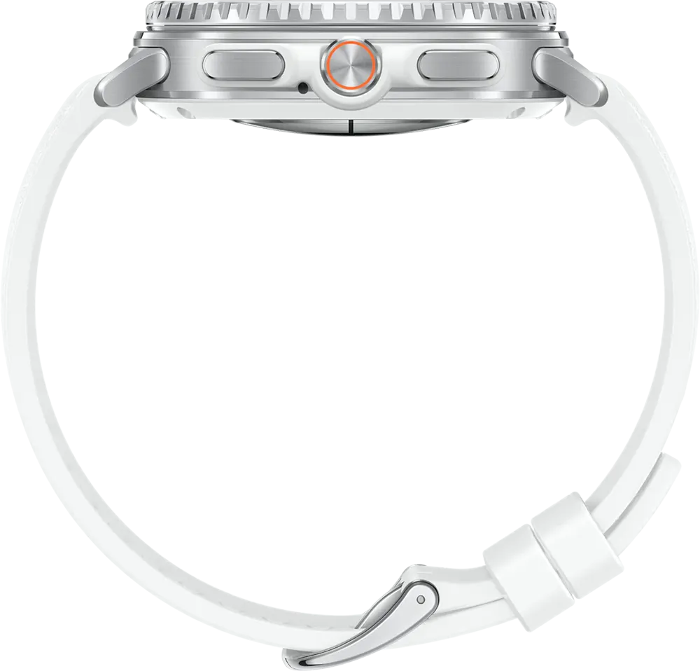 ساعة سمارت سامسونج جالاكسي 8 كلاسيك ، شاشة Super AMOLED مقاس 46 مم ، بلوتوث - واي فاي ، مقاومة للماء ، أبيض