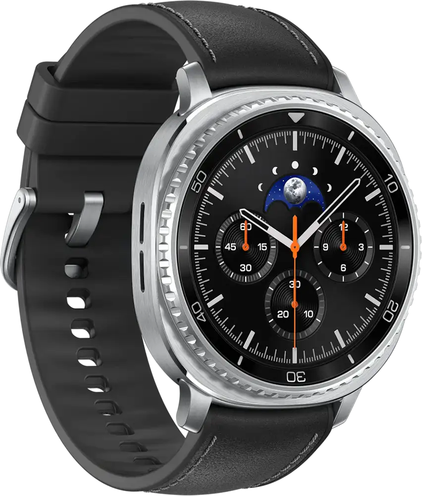 ساعة سمارت سامسونج جالاكسي 8 كلاسيك ، شاشة Super AMOLED مقاس 46 مم ، بلوتوث - واي فاي ، مقاومة للماء ، أسود