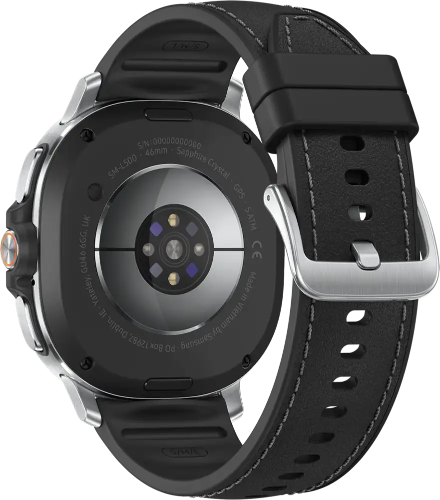 ساعة سمارت سامسونج جالاكسي 8 كلاسيك ، شاشة Super AMOLED مقاس 46 مم ، بلوتوث - واي فاي ، مقاومة للماء ، أسود