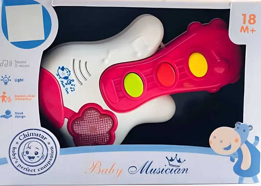 جيتار موسيقي وانوار للاطفال ، موديل QF366-046