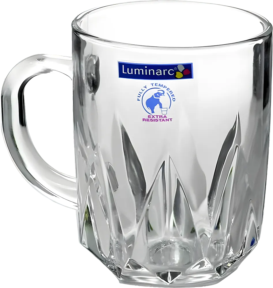 طقم مج زجاج ارتيك لومينارك، 6 قطع، 250 ملي، شفاف