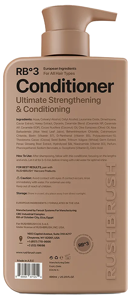 بلسم الشعر ار بي °3 من راش برش، 600 مل