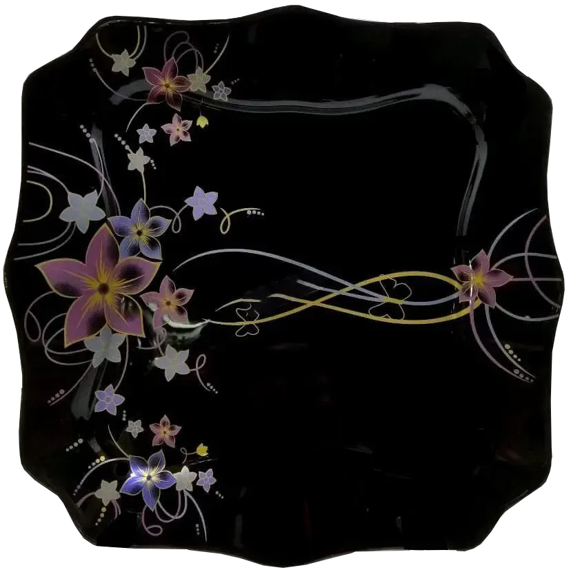 طقم اركوبال منقوش ، 60 قطعة ، اسود ،2229