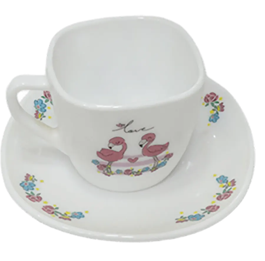 طقم اركوبال مثمن ، 58 قطعة ، ابيض ، 2736