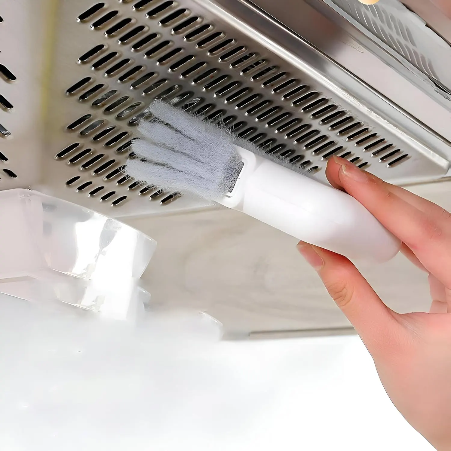 فرشاة تنظيف للمساحات الضيقة ، ابيض ، 0049-17