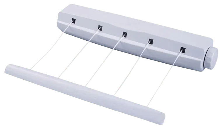 منشر ملابس داخلى ، 38 سم ، 5حبل ، ابيض