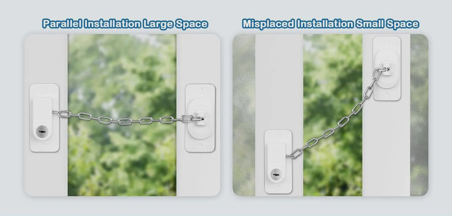 قفل تلاجة ونوافذ ، ابيض ، 054-9