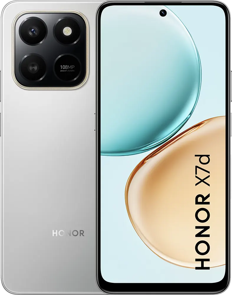 موبايل هونر X7D، ثنائي الشريحة، ذاكرة داخلية 256 جيجابايت، رامات 8 جيجابايت، شبكة الجيل الرابع إل تي إي، فضي