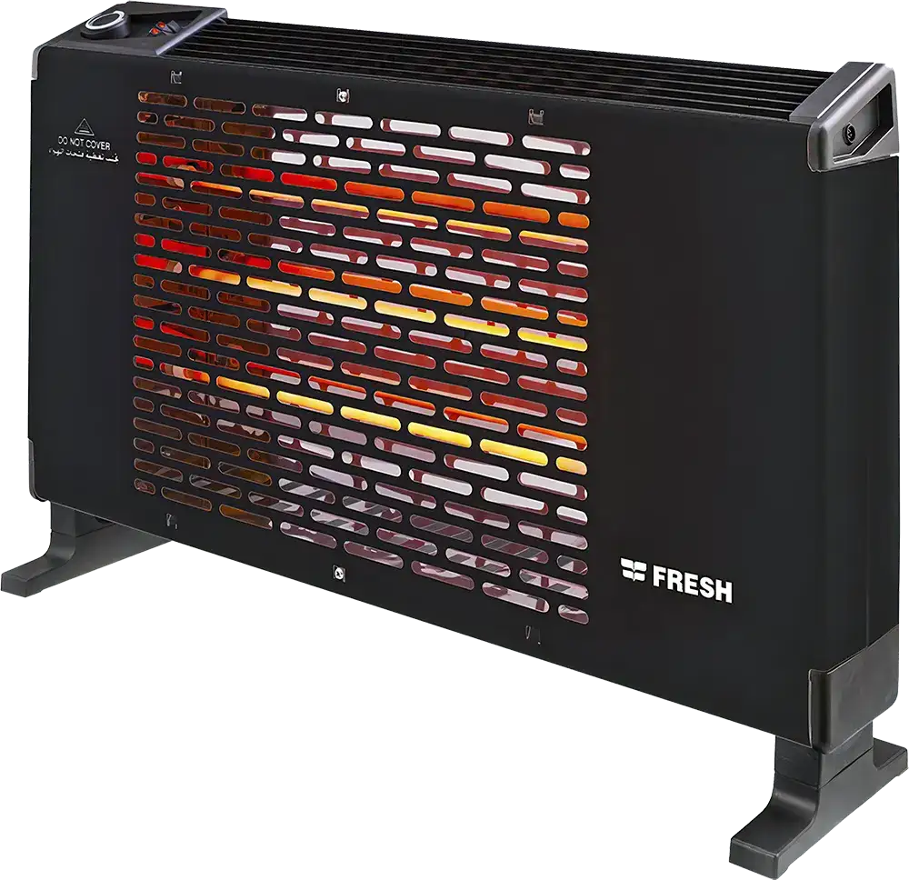 Fresh Quartz Halogen Heater, 3 Candles, 2100 Watt, Black, Quartz PSM-210