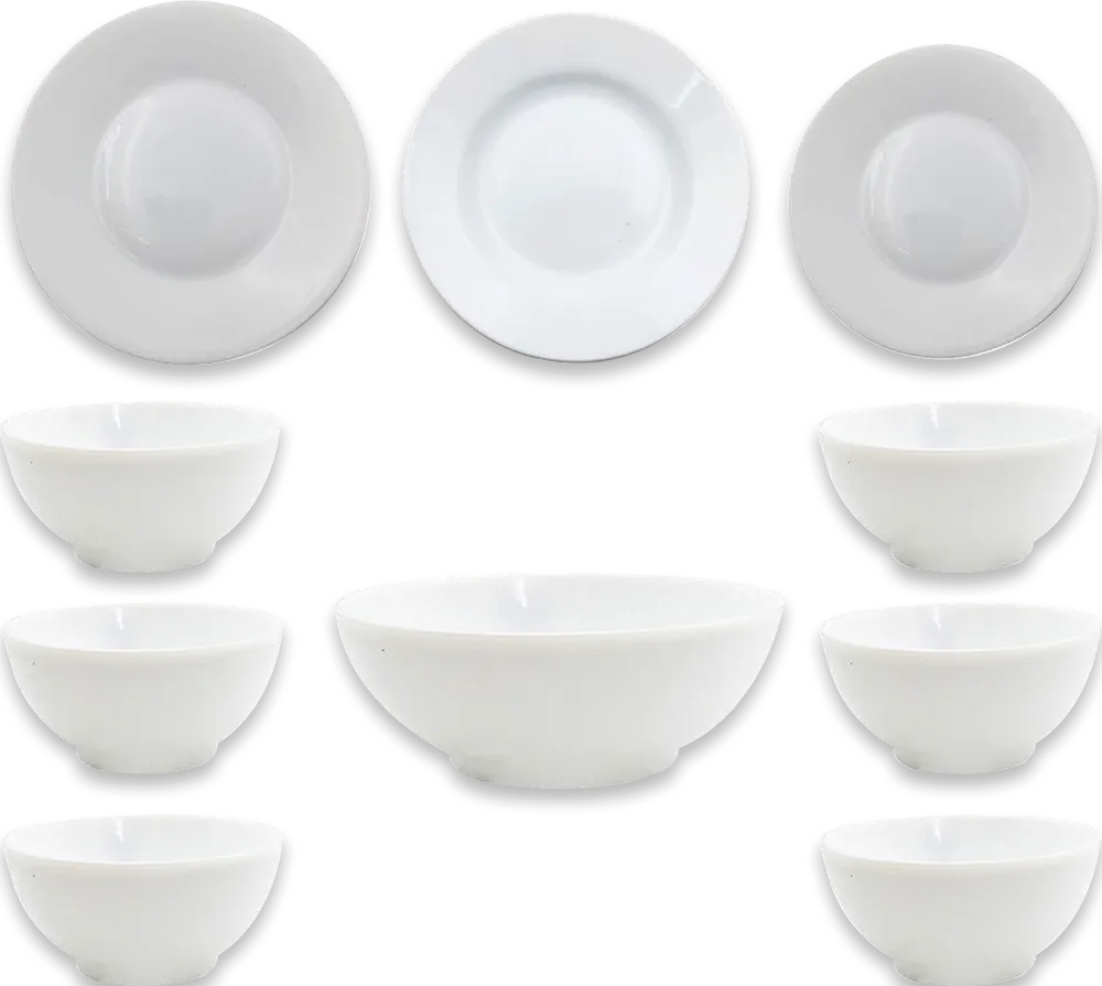 طقم عشاء اركوبال لومينارك ايسينس 51 قطعة، أبيض