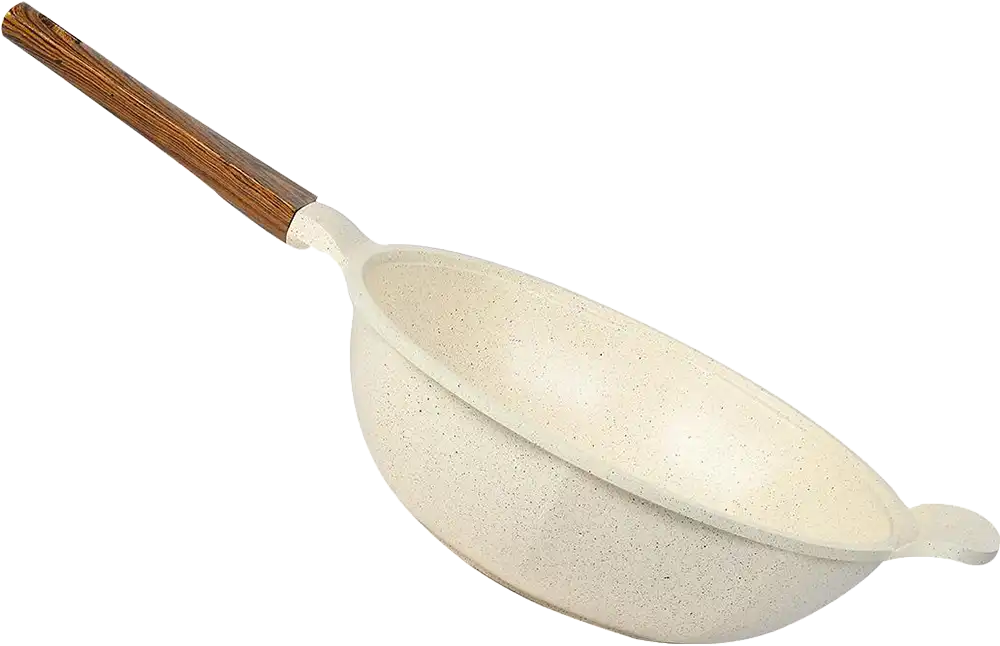 طقم حلل جرانيت جلوري بريميوم 15 قطعة، لون بيج