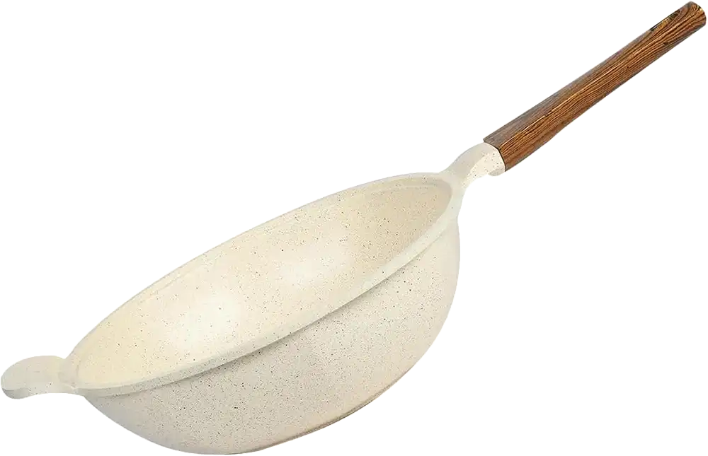 طقم حلل جرانيت جلوري بريميوم 15 قطعة، لون بيج