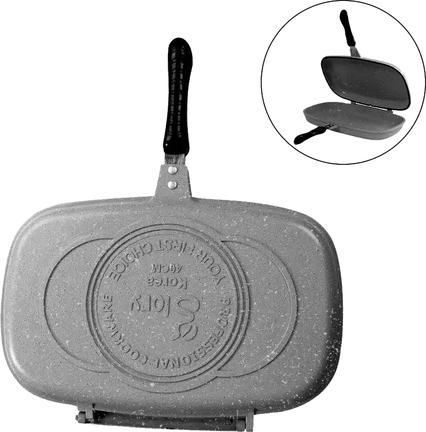 دابل جريل جرانيت جلوري بريميوم، غير لاصقة، مقاس 40 سم، لون رمادي