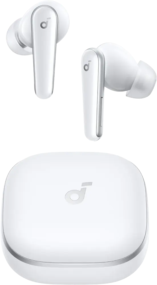 سماعة أذن لاسلكية أنكر ساوندكور ليبرتي 5، بلوتوث 5.4، مقاومة للماء ip55، إلغاء ضوضاء نشط تكيفي 3.0، وقت تشغيل 48 ساعة، أبيض، A3957H21