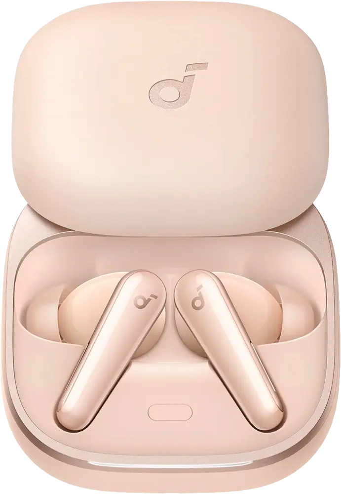 سماعة أذن لاسلكية أنكر ساوندكور ليبرتي 5، بلوتوث 5.4، مقاومة للماء ip55، إلغاء ضوضاء نشط تكيفي 3.0، وقت تشغيل 48 ساعة، بينك، A3957H51