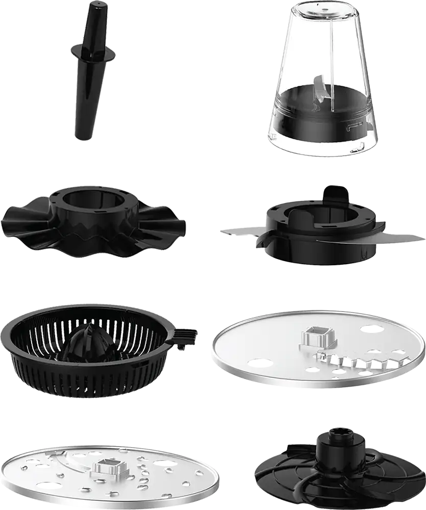 محضر طعام بريفا باور شيف، 1000 وات، 1.4 لتر، أسود، موديل BH-KM176