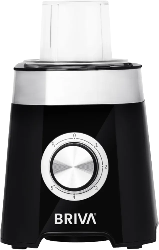 خلاط كهربائي من بريفا، 500 وات، وعاء سعة 1.5 لتر، مطحنة ومفرمة، أسود،  B500-BH206