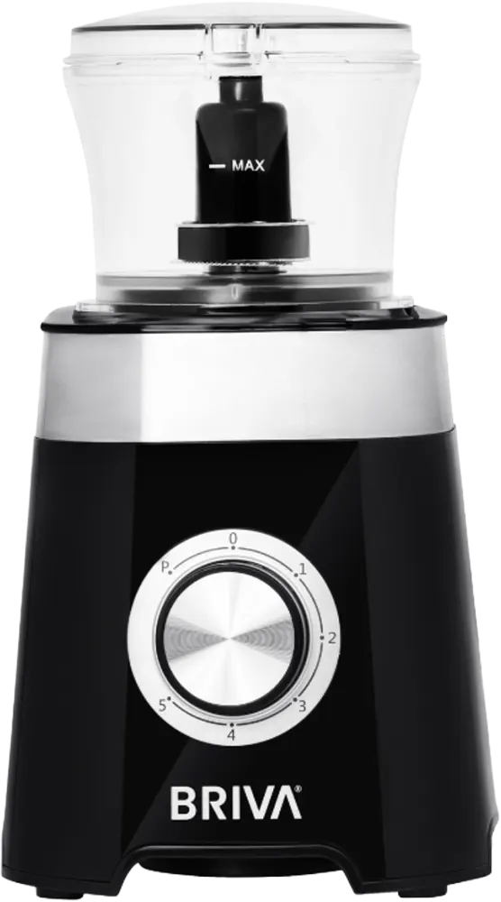 خلاط كهربائي من بريفا، 500 وات، وعاء سعة 1.5 لتر، مطحنة ومفرمة، أسود،  B500-BH206