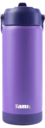 زجاجة مياه تانك موڤ، 550 مل، زجاجة ستانلس ستيل، معزولة حراريًا، مانع للتسريب، جريب