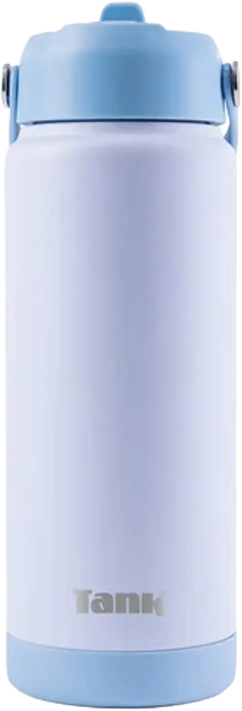 زجاجة مياه تانك موڤ، 750 مل، زجاجة ستانلس ستيل، معزولة حراريًا، مانع للتسريب، أزرق سماوي